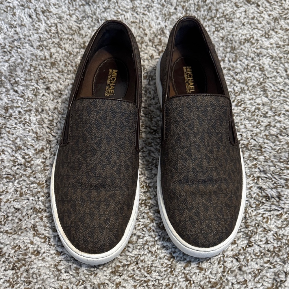 Michael Kors Dark Brown Leather Women’s Loafers